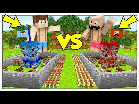 SCONTRO TRA LE NOSTRE MINI-FORTEZZE! - Minecraft ITA