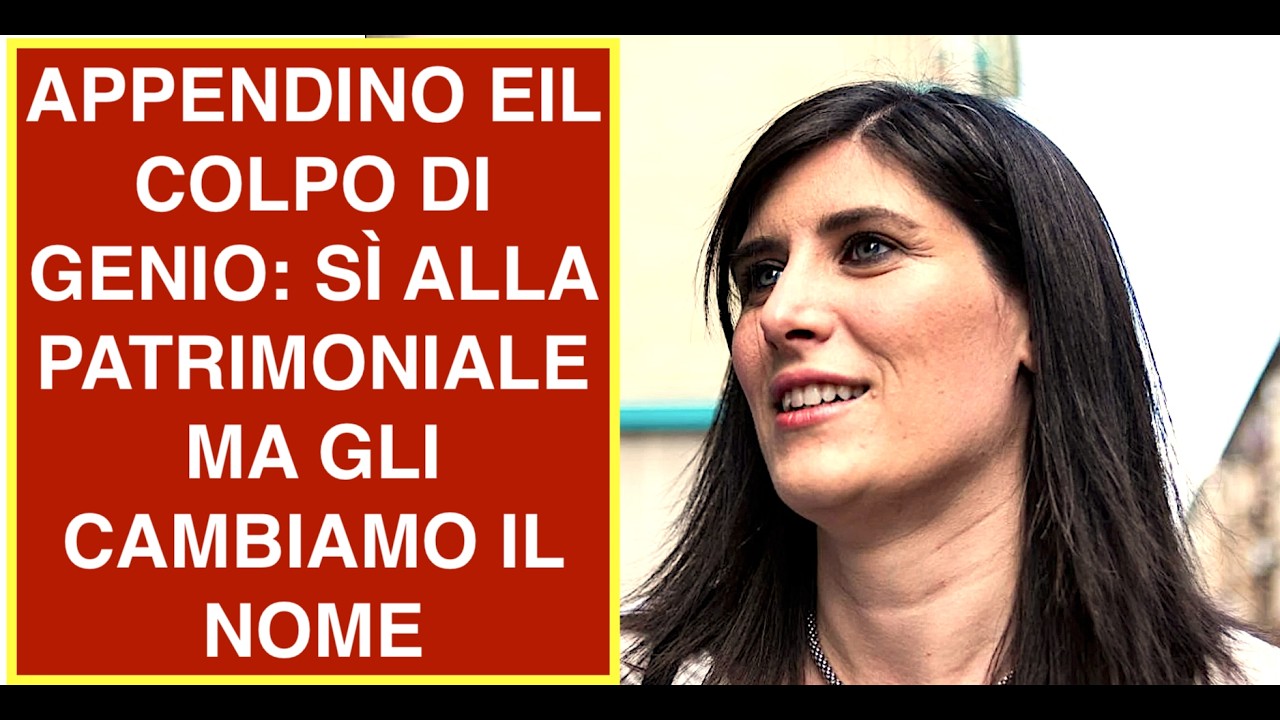 APPENDINO EIL COLPO DI GENIO: SÌ ALLA PATRIMONIALE MA GLI CAMBIAMO IL NOME