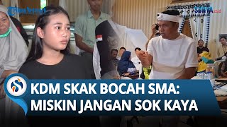 Kang Dedi 'Skakmat' Bocah SMA yang Tak Terima Wisuda Dihapus: Anda Miskin Tapi Jangan Sok Kaya!
