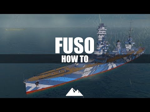 FUSO, range: yes, dispersion: yeeeees! - World of Warships | [How to] [German] [60fps]