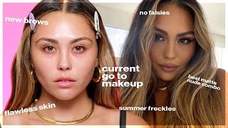 My Current Go-To Makeup Routine | summer freckles, flawless foundation, no falsies! Roxette Arisa