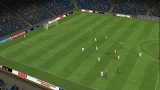 preview picture of video 'Incredible David Villa Goal Football Manager 2012 Barcelona vs Zurich'