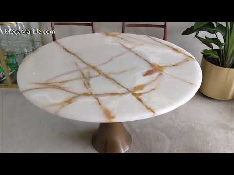 Dining table marble top