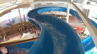 Download lagu Blue Thunderfalls Water Slide at Sandcastle Waterpark mp3