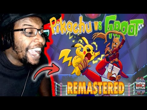 Pikachu vs Groot Remastered - Cartoon Beatbox Battles / DB Reaction