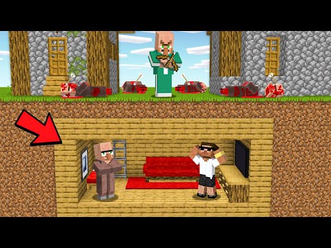 I Made a Secret Base to Hide from Squid Villager..