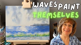 Stunning Ocean Light: A Watercolor Backwash Trick You Must Try!