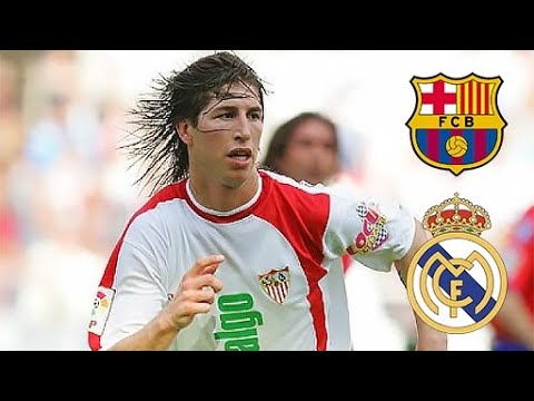 18 Year Old Sergio Ramos Destroying Barcelona & Real madrid