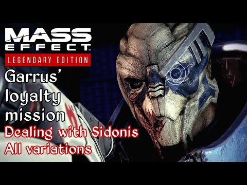 Mass Effect 2 - Garrus: Eye for an Eye - Dealing with Sidonis - All variations