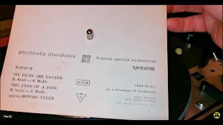 The Eyes Of A Fool ~ Bonnie Tyler ~ 1979 Polish 45rpm Flexi Record Tonpress pocztówka dźwiękowa