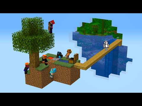 I Trapped 7 YouTubers in a Fake Skyblock World!