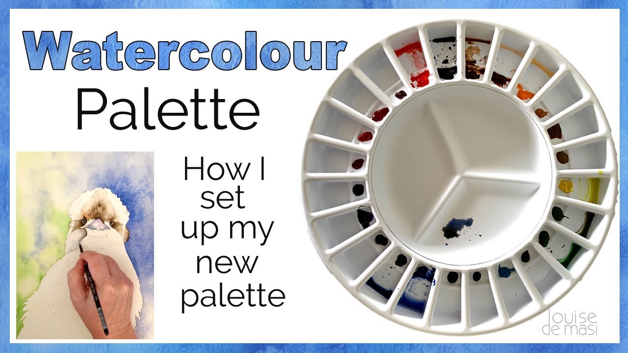 How I set up my new watercolour palette // Beginner watercolor tips 💦