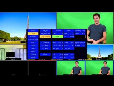 Datavideo SE-700: How to Set Up Chroma Key