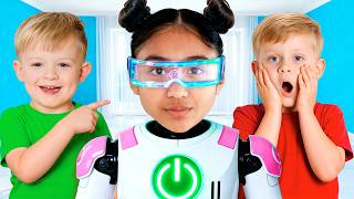 Download lagu Robo Nanny! Kids vs the New Babysitter mp3