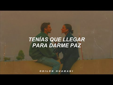 Miguel Bueno, Juan Duque - Solcito (Letra) Tenias que llegar para darme paz