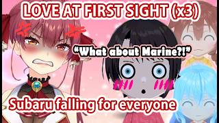 Marine loses it as Subaru falls for every girl on the island【Hololive/Eng Sub】