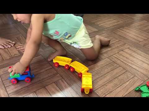 MANEET making his animal train...