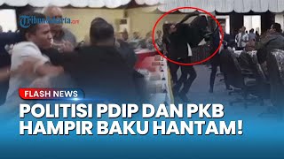 KURSI HAMPIR MELAYANG! Detik-Detik Politisi PDIP dan PKB Nyaris Adu Jotos di Rapat Paripurna