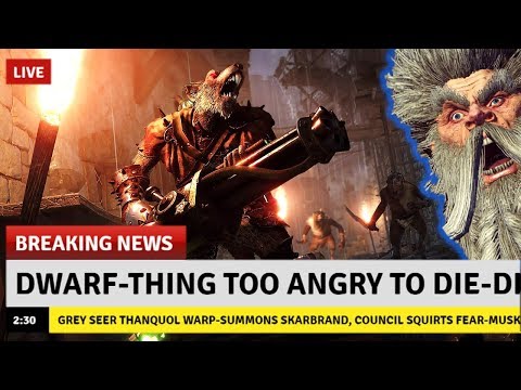 DWARF-THING LITERALLY TOO ANGRY TO DIE-DIE - Skaven vs. Dwarfs - Total War Warhammer 2
