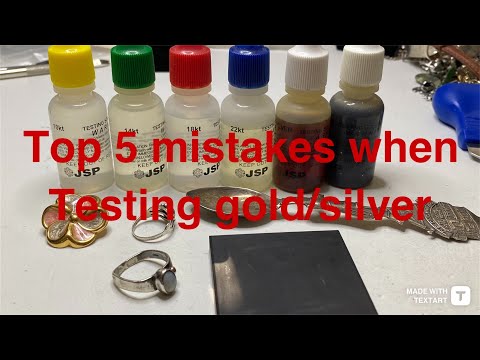 Top 5 mistakes when testing gold and silver with JSP acids