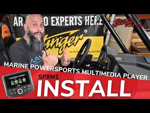 INSTALL: Stinger SPXM1 Marine Radio in a Polaris RZR SxS | Weatherproof Powersports Media Player