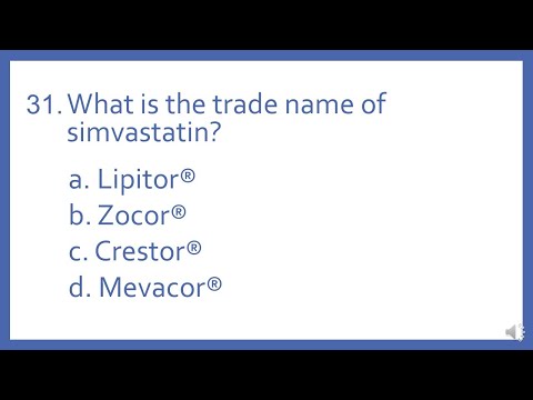 PTCB PTCE Practice Test Question 31 - Trade Names (Pharmacy Technician CPhT Test Prep)