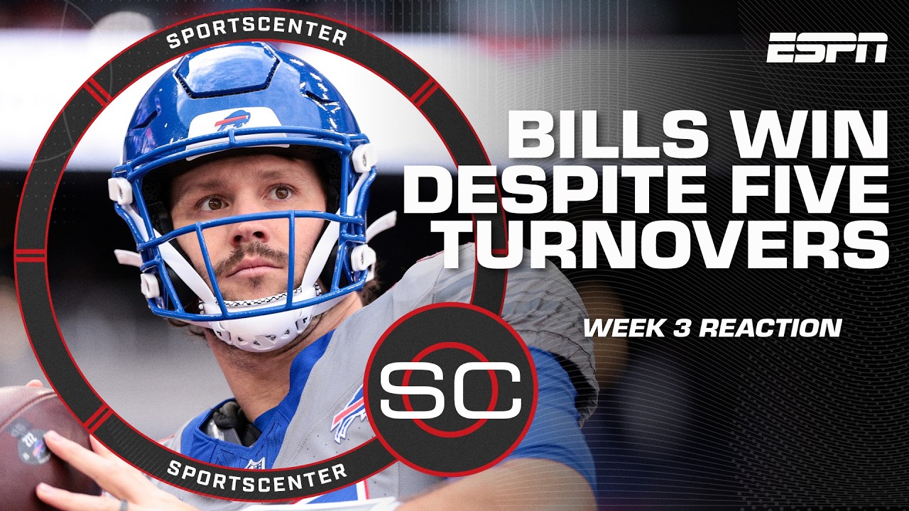 NFL Week 3 Reaction 🔥Bills overcome TO troubles, Ravens stun Cowboys late | SportsCenter