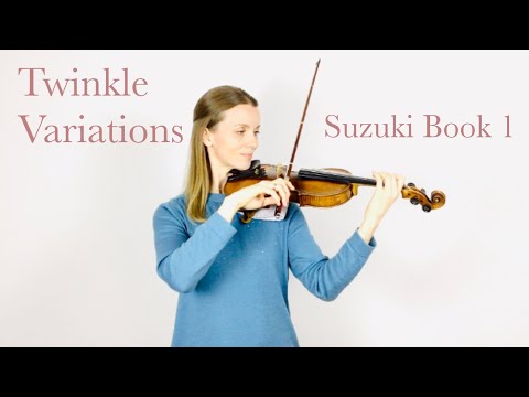Twinkle, Twinkle Little Star with Variations, Suzuki Book 1in performance tempo