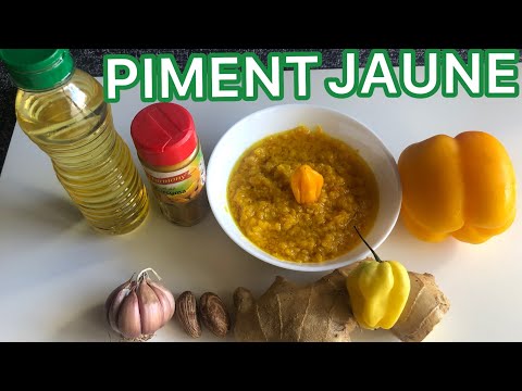 PIMENT JAUNE COQUIN || au Curcuma Gingembre || à La NOIX DE COLA et Poivrons Jaune.