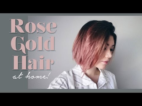 ROSE GOLD HAIR // how-to & demo