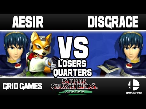 [Melee] Aesir (Marth) VS Disgrace (Marth/Fox) | Grid BiWeekly Losers Quarters