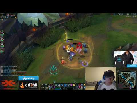C9 Ray - Incredible Maokai mechanics vs Poppy 1v1 - League of Legends