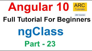 Angular 10 Tutorial #23 - ngClass in Angular | Angular 10 Tutorial For Beginners