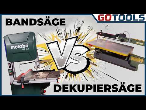 Dekupiersäge gegen Bandsäge: Welche ist die Allround-Säge?
