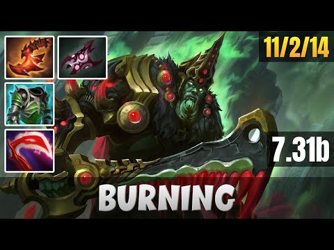 BurNIng play Wraith King DOTA 2 Gameplay | 7.31b | Dota 2 Pro Gameplay