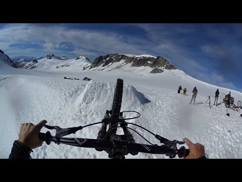 Mountain Biking on a Glacier