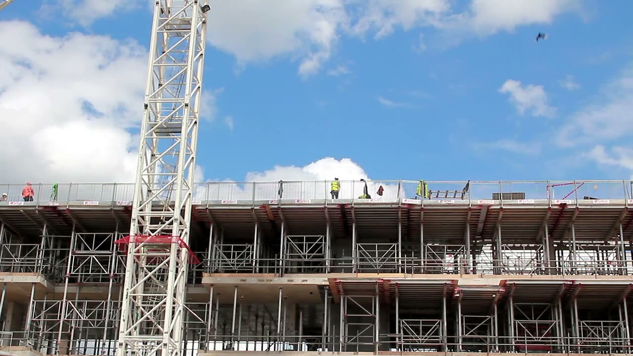 Construction Site || royalty free video for commercial use || CC by Stock Footage 4K - No Copyright