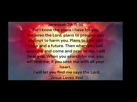 Jeremiah 29: 11-14