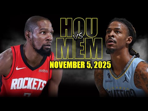 Houston Rockets vs Memphis Grizzlies Full Game Highlights - November 5, 2025 | NBA Season