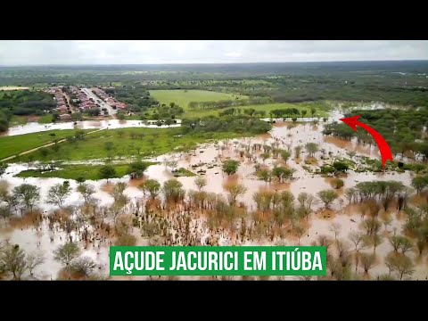 Muita água no Açude Jacurici em Itiúba - Bahia