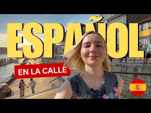 Learn Spanish in the Streets of Porto 🇵🇹 | Sunset Walk & Spanish Comprehensible Input 🌇 Ep. 87