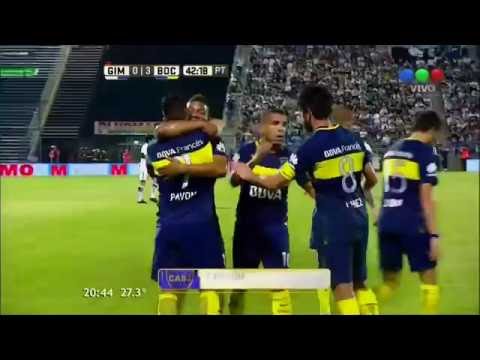 Boca 3 - Gimnasia LP 0 Golazo Pavón / Fecha 9 Torneo de la Independencia 2016