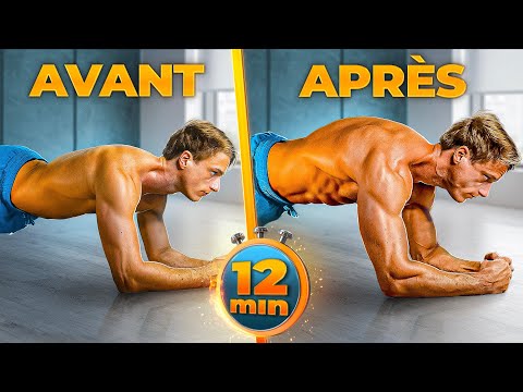 Abdos & Gainage INTENSE en 12min ! 🍫 Ventre Plat (Résultats 30 jours)