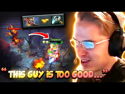 How Topson plays against this MONSTER SHADOW FIEND 😈