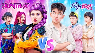 Download lagu Huntrix Kpop Demon Hunters Vs Saja Boys In The Talent Show! Who Will Win? mp3