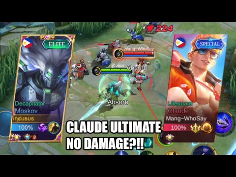 TOP GLOBAL MOSKOV VS CLAUDE IN GOLD LANE! HOW TO DESTROY THIS HERO AND SURVIVE 3 MAN GANK! MLBB