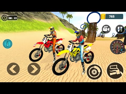 Motocross beach Bike Exteme Stunt 3d Driving #8 - Motorbike Racing Best Bike Game Android Gameplay