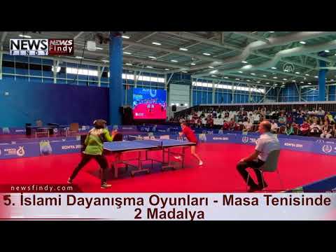 5  İslami Dayanışma Oyunları   Masa Tenisinde  2 Madalya