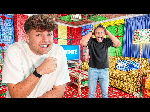 10.000 GESCHENKE in seiner Wohnung PRANK!🤯🎁