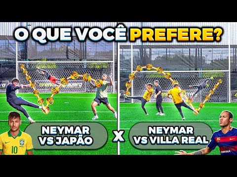 VOCÊ PREFERE GOL DO NEYMAR CONTRA O JAPÃO ou GOL DO NEYMAR VS VILLA REAL? (CL9 ESTÁ EM SEU PRIME) 😱